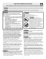 Preview for 3 page of Electrolux ES510L Use & Care Manual