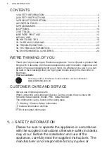 Preview for 2 page of Electrolux ESA47200SW User Manual