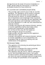 Preview for 3 page of Electrolux ESA47200SW User Manual