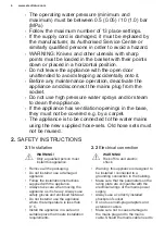 Preview for 4 page of Electrolux ESA47200SW User Manual