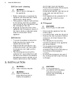 Preview for 6 page of Electrolux ESB2AF82S User Manual