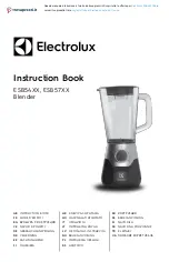 Electrolux ESB54 Series Instruction Book preview