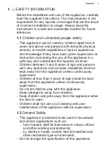 Preview for 3 page of Electrolux ESC87310UW User Manual