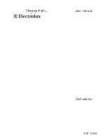 Preview for 1 page of Electrolux ESF 47005 User Manual