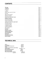 Preview for 2 page of Electrolux ESF 475 Installation And Instruction Manual