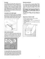 Preview for 5 page of Electrolux ESF 475 Installation And Instruction Manual