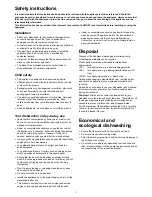 Preview for 3 page of Electrolux ESF 6135 Instruction Book