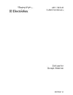 Preview for 1 page of Electrolux ESF 63012 User Manual