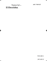 Preview for 1 page of Electrolux ESF 64010 User Manual