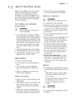 Preview for 3 page of Electrolux ESF2210DW User Manual