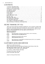 Preview for 2 page of Electrolux ESF5533LOX User Manual