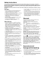 Preview for 3 page of Electrolux ESL 9163 Use & Care Manual