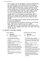 Preview for 4 page of Electrolux ESL2500RO User Manual