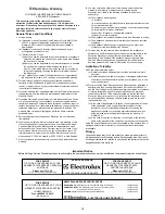 Preview for 18 page of Electrolux ESL4143 Use & Care Manual