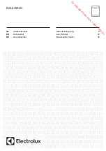 Preview for 1 page of Electrolux ESL5350LO User Manual