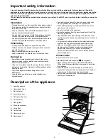 Предварительный просмотр 3 страницы Electrolux ESL6123 Instruction Book