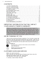 Preview for 2 page of Electrolux ESL79200RO User Manual