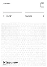 Preview for 1 page of Electrolux ESL8350RO User Manual