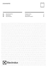 Preview for 1 page of Electrolux ESL8523RO User Manual