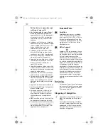 Preview for 8 page of Electrolux ETG240 Instruction Book