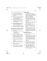 Preview for 21 page of Electrolux ETG240 Instruction Book