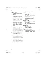 Preview for 38 page of Electrolux ETG240 Instruction Book