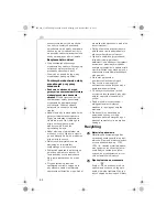 Preview for 52 page of Electrolux ETG240 Instruction Book