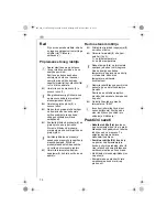 Preview for 74 page of Electrolux ETG240 Instruction Book