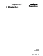 Preview for 1 page of Electrolux EUC19391W User Manual