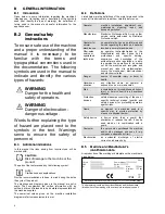 Предварительный просмотр 8 страницы Electrolux EUC1WS Installation And Operating Manual