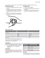 Preview for 25 page of Electrolux EUC25300W User Manual