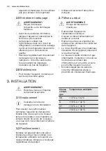 Preview for 20 page of Electrolux EUCP2245AW User Manual