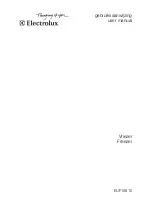 Preview for 1 page of Electrolux EUF10810 User Manual