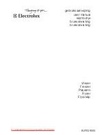 Electrolux EUF12800 User Manual preview