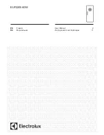 Preview for 1 page of Electrolux EUF2205AOW User Manual