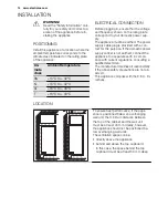 Preview for 14 page of Electrolux EUF2500AOW User Manual