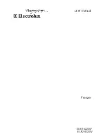 Preview for 1 page of Electrolux EUF25220W User Manual