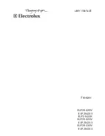 Preview for 1 page of Electrolux EUF29420K User Manual