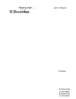 Preview for 1 page of Electrolux EUF29490W User Manual