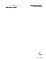 Preview for 1 page of Electrolux EUF6056 User Manual