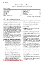 Preview for 2 page of Electrolux EUFG28810W User Manual