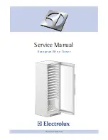 Electrolux European Wine Tower Service Manual preview