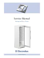 Preview for 1 page of Electrolux European Wine Tower Service Manual