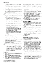 Preview for 38 page of Electrolux EUT10001W User Manual