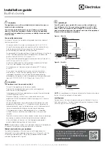 Electrolux EVE614 Installation Manual preview