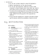 Preview for 4 page of Electrolux EVY5760AO User Manual