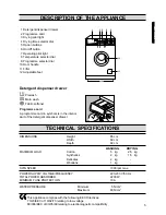 Предварительный просмотр 5 страницы Electrolux EW 1062 W Instruction Booklet