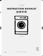 Electrolux EW 1063 W Instruction Booklet preview