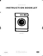 Preview for 1 page of Electrolux EW 1418 1 Instruction Booklet