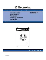 Electrolux EW 813 F Instruction Booklet preview